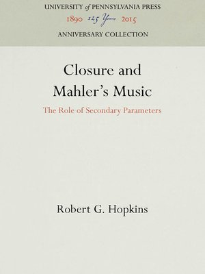 cover image of Closure and Mahler's Music